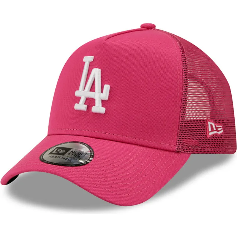 cepur-izliekta-truckeris-roza-snapback-a-frame-tonal-mesh-no-los-angeles-dodgers-mlb-no-new-era