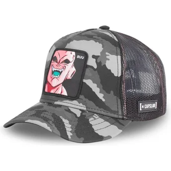 Gorra trucker camuflaje negro Kid Buu BUU3C Dragon Ball de Capslab