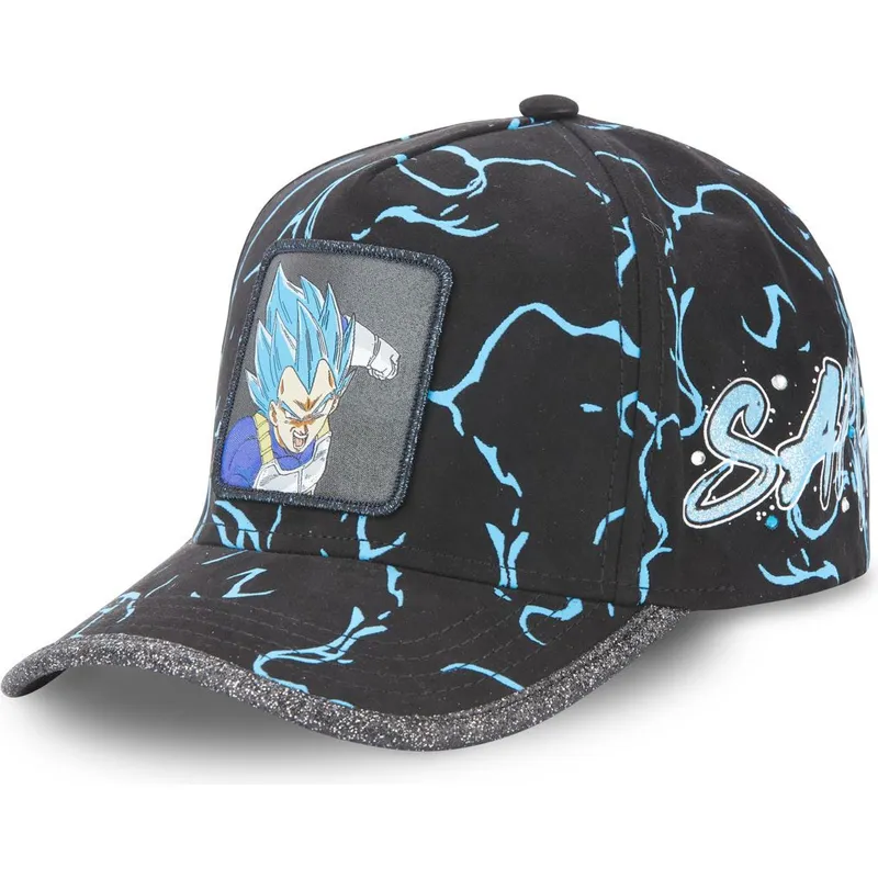 cepur-izliekta-melns-regulejams-super-saiyan-blue-tag-veg1-vegeta-dragon-ball-no-capslab