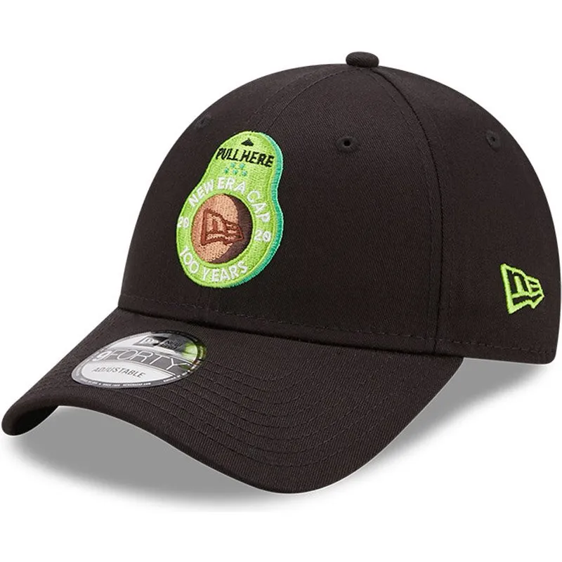 cepur-izliekta-melns-regulejams-aguacate-9forty-food-icon-no-new-era