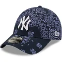 cepur-izliekta-tumsi-zils-regulejams-9forty-paisley-print-no-new-york-yankees-mlb-no-new-era