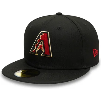 Casquette plate noire ajustée 59FIFTY AC Perf Arizona Diamondbacks MLB New Era