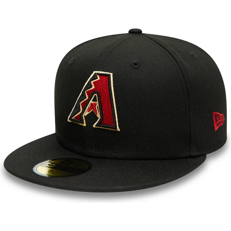 schwarze-enganliegende-59fifty-ac-perf-flatcap-der-arizona-diamondbacks-mlb-von-new-era