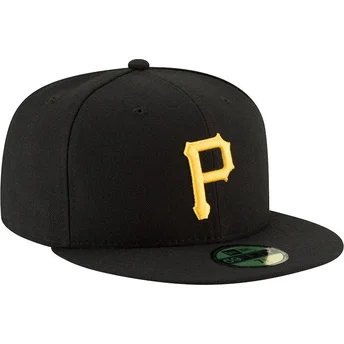 Cap plakana black ajustada 59FIFTY AC Perf no Pittsburgh Pirates MLB no New Era