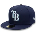 cepur-plakana-tumsi-zils-pieguloss-59fifty-ac-perf-no-tampa-bay-rays-mlb-no-new-era