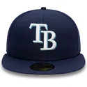 59fifty-ac-perf-fit-kappe-in-marineblau-der-tampa-bay-rays-mlb-von-new-era