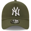 grune-trucker-kappe-a-frame-tonal-mesh-der-new-york-yankees-mlb-von-new-era