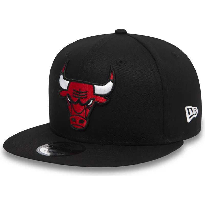 cepur-plakana-melns-snapback-9fifty-no-chicago-bulls-nba-no-new-era
