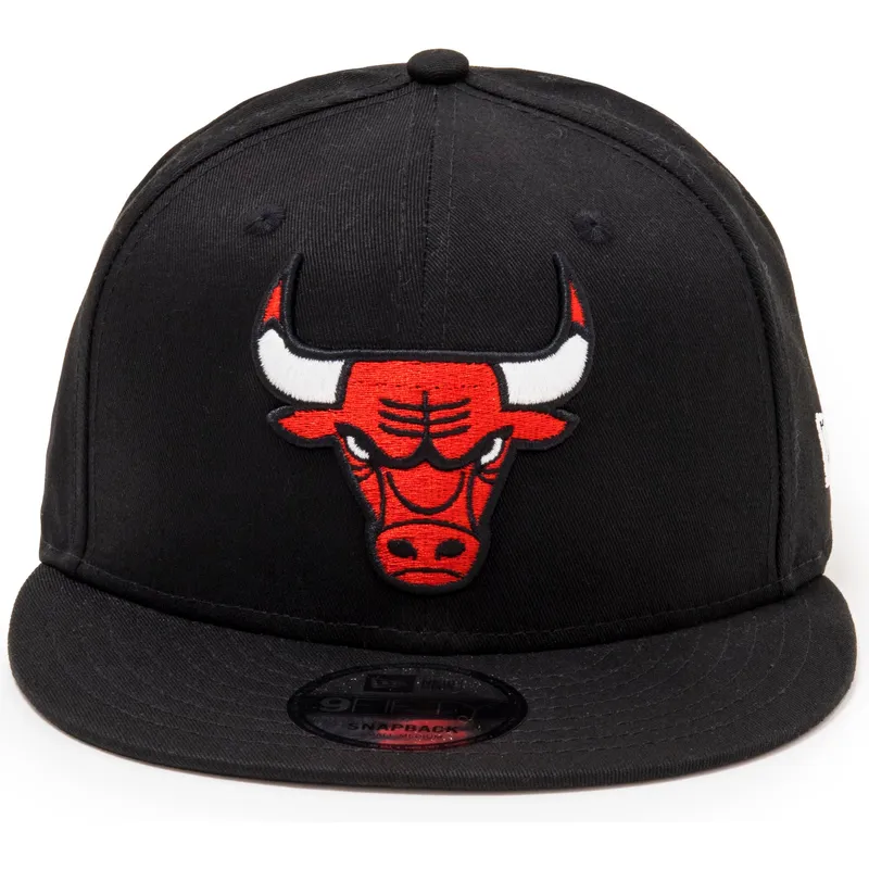 cepur-plakana-melns-snapback-9fifty-no-chicago-bulls-nba-no-new-era