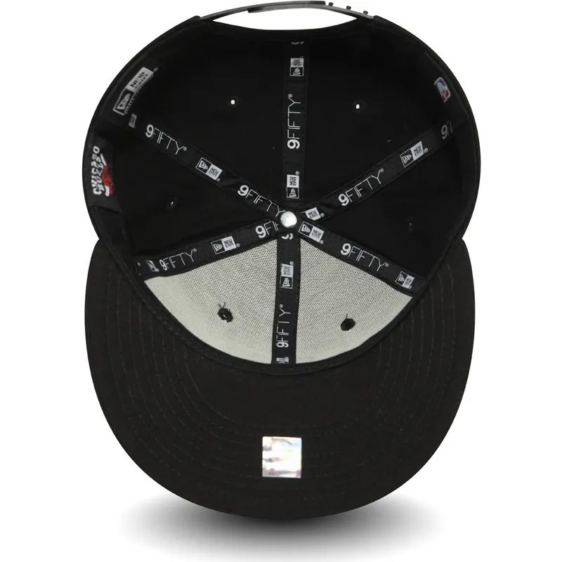 cepur-plakana-melns-snapback-9fifty-no-chicago-bulls-nba-no-new-era