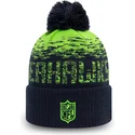 cepur-ar-bumbuli-tumsi-zils-sport-cuff-no-seattle-seahawks-nfl-no-new-era