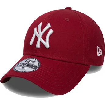 cepur-izliekta-sarkans-regulejams-berniem-9forty-league-essential-no-new-york-yankees-mlb-no-new-era