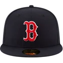 gorra-plana-azul-marino-ajustada-59fifty-ac-perf-de-boston-red-sox-mlb-de-new-era