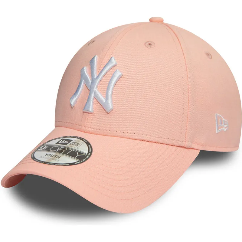 cepur-izliekta-roza-regulejams-berniem-9forty-league-essential-no-new-york-yankees-mlb-no-new-era
