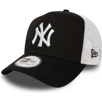 cepur-izliekta-truckeris-melns-snapback-berniem-a-frame-clean-no-new-york-yankees-mlb-no-new-era