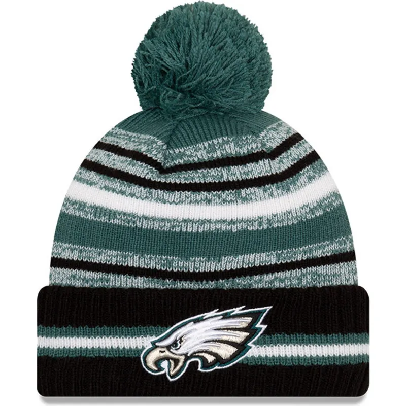 cap-pompom-green-negro-sport-sideline-no-philadelphia-eagles-nfl-no-new-era