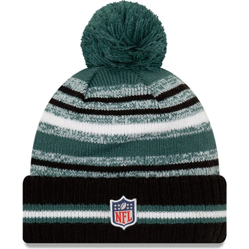 cap-pompom-green-negro-sport-sideline-no-philadelphia-eagles-nfl-no-new-era