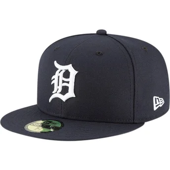 Cap plakana navy blue ajustada 59FIFTY AC Perf no Detroit Tigers MLB no New Era
