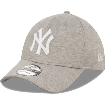 verstellbare-graue-9forty-jersey-kappe-der-new-york-yankees-mlb-von-new-era