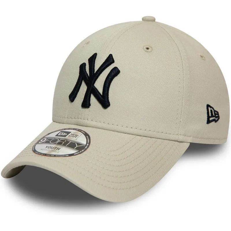 cap-izliekta-beige-adjustable-strap-berniem-9forty-league-essential-no-new-york-yankees-mlb-no-new-era