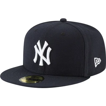 Cap plakana navy blue ajustada 59FIFTY AC Perf no New York Yankees MLB no New Era