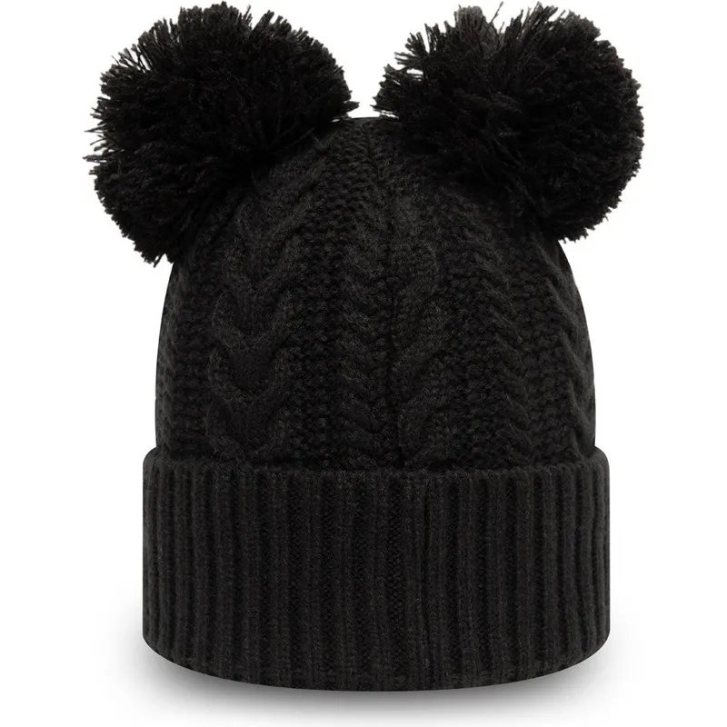 cepur-ar-bumbuli-melns-doble-knit-cuff-no-new-york-yankees-mlb-no-new-era
