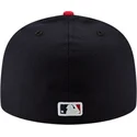 gorra-plana-azul-marino-y-roja-ajustada-59fifty-ac-perf-de-atlanta-braves-mlb-de-new-era