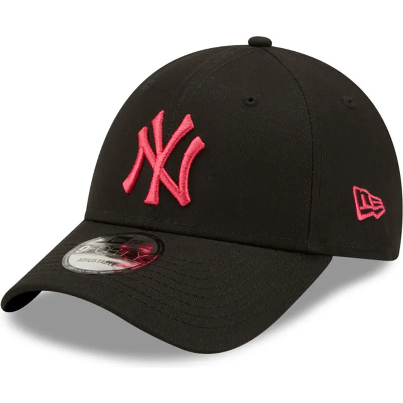 cepur-izliekta-melns-snapback-rosa-9forty-black-base-no-new-york-yankees-mlb-no-new-era