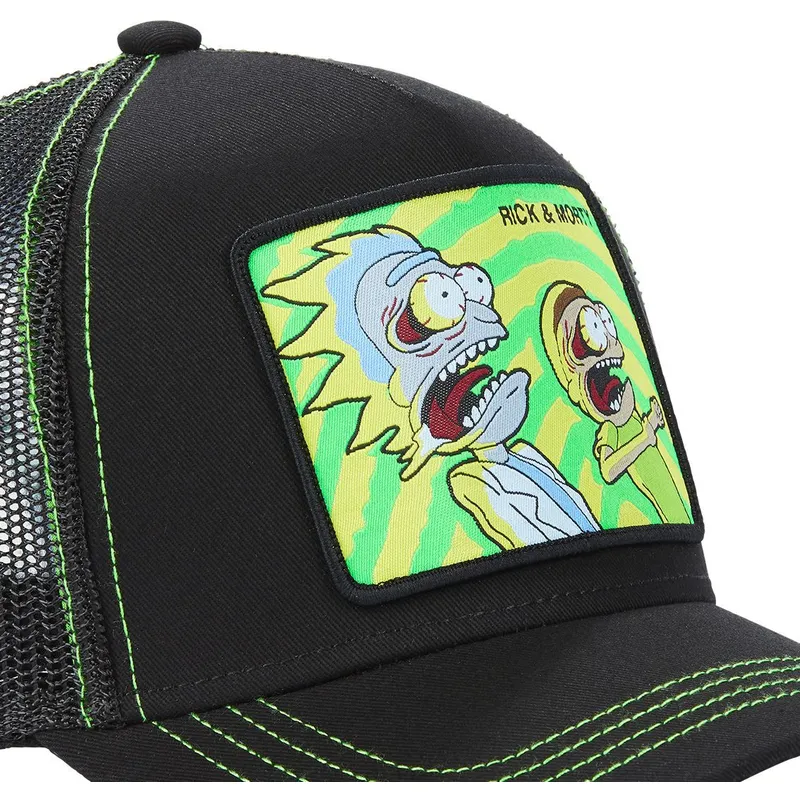 cepur-izliekta-truckeris-melns-snapback-psy2-rick-un-morty-riks-un-mortijs-no-capslab