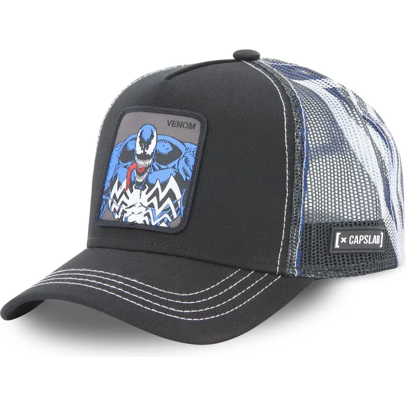 cepur-izliekta-truckeris-melns-snapback-mar3-ven2-venom-marvel-comics-no-capslab