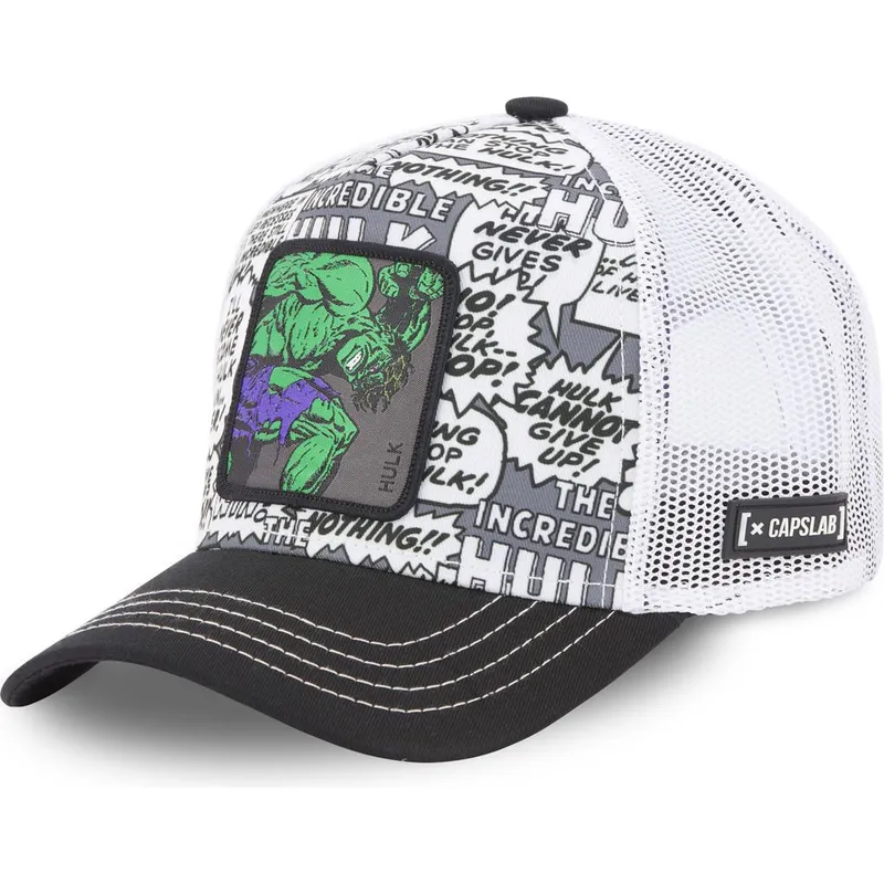cepur-izliekta-truckeris-balts-snapback-hul1-hulk-marvel-comics-no-capslab