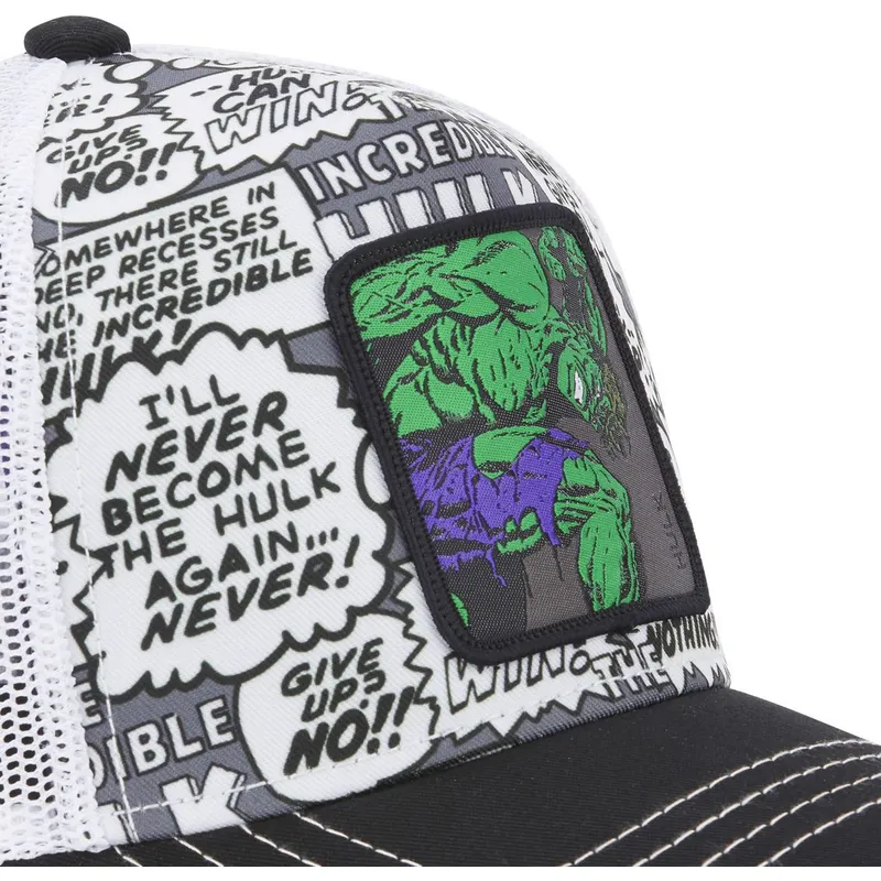 cepur-izliekta-truckeris-balts-snapback-hul1-hulk-marvel-comics-no-capslab