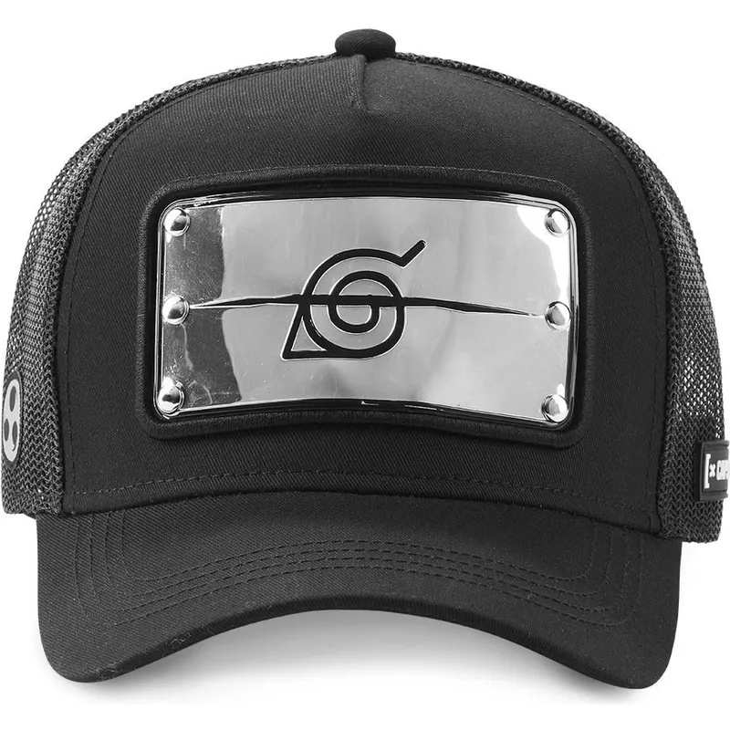 cepur-izliekta-truckeris-melns-snapback-ban-konoha-naruto-no-capslab