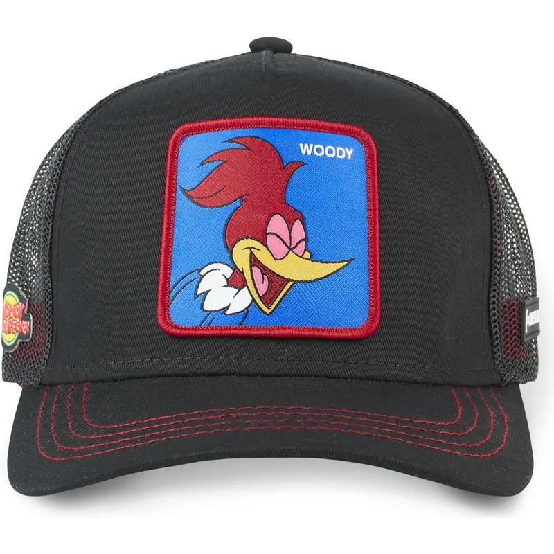 cepur-izliekta-truckeris-melns-snapback-woo2-kukijs-vudpekers-no-capslab