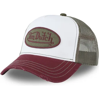 Casquette trucker blanche, verte et rouge SUM SUM Von Dutch