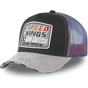 cepur-izliekta-truckeris-melns-snapback-speed-kings-spe-no-von-dutch