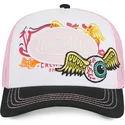 gorra-trucker-blanca-rosa-y-negra-pat-pin-de-von-dutch