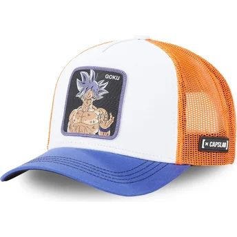 cepur-izliekta-truckeris-balts-snapback-ultra-instinct-ult3-son-goku-dragon-ball-no-capslab