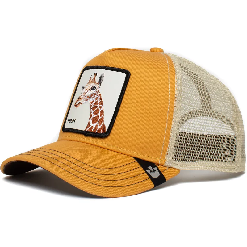 cepur-izliekta-truckeris-dzeltens-snapback-so-high-the-farm-no-goorin-bros