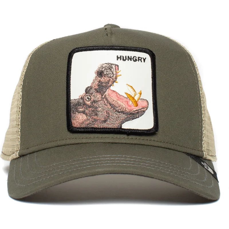 cepur-izliekta-truckeris-zals-snapback-hungry-hippo-hooray-the-farm-no-goorin-bros