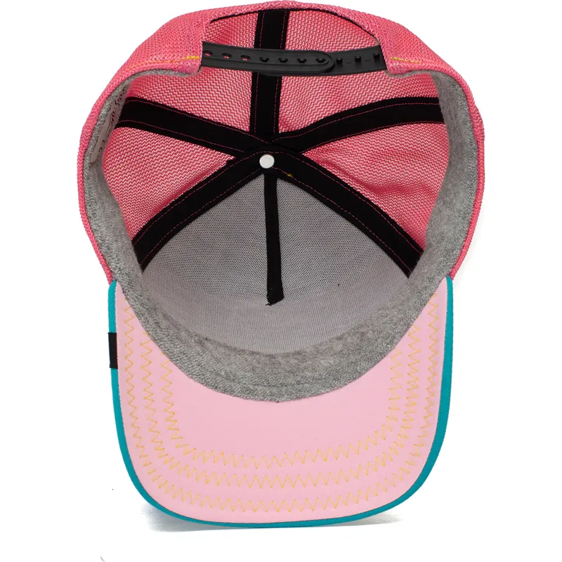 cepur-izliekta-truckeris-melns-snapback-rosa-squad-flamingoals-the-farm-no-goorin-bros