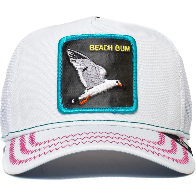 cepur-izliekta-truckeris-balts-snapback-beach-bum-beach-bomber-the-farm-no-goorin-bros cepur-izliekta-truckeris-balts-snapback-beach-bum-beach-bomber-the-farm-no-goorin-bros