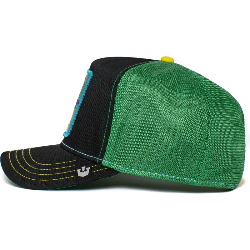 cepur-izliekta-truckeris-melns-snapback-love-bird-twitterpated-the-farm-no-goorin-bros