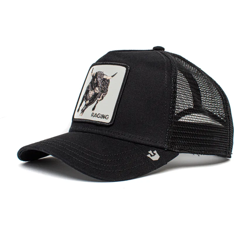 cepur-izliekta-truckeris-melns-snapback-raging-rager-the-farm-no-goorin-bros