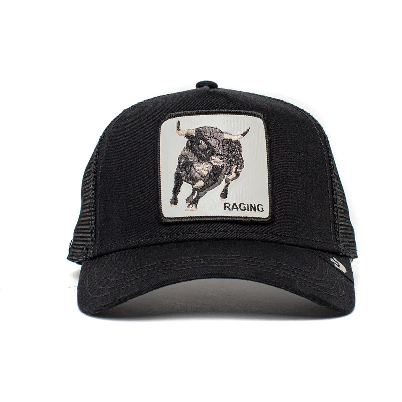 cepur-izliekta-truckeris-melns-snapback-raging-rager-the-farm-no-goorin-bros