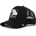 schwarze-trucker-kappe-pferd-high-rider-ride-high-the-farm-von-goorin-bros