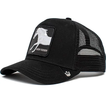 cepur-izliekta-truckeris-melns-snapback-high-rider-ride-high-the-farm-no-goorin-bros