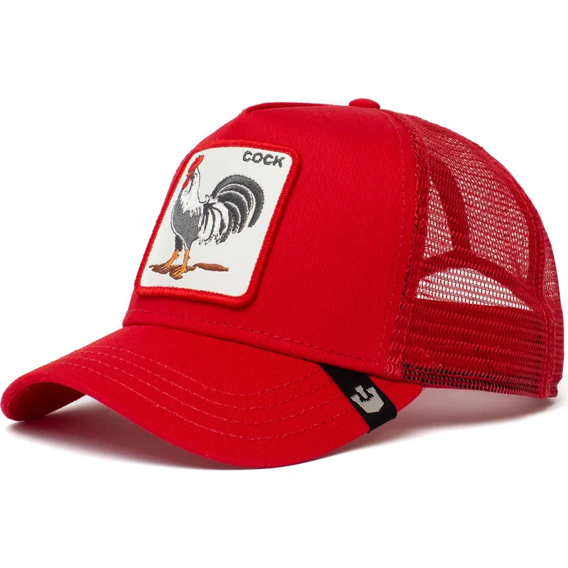 cepur-izliekta-truckeris-sarkans-snapback-the-cock-the-farm-no-goorin-bros