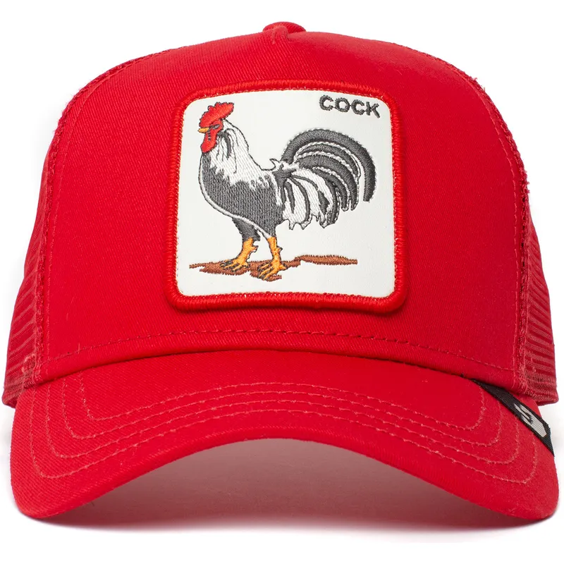 cepur-izliekta-truckeris-sarkans-snapback-the-cock-the-farm-no-goorin-bros