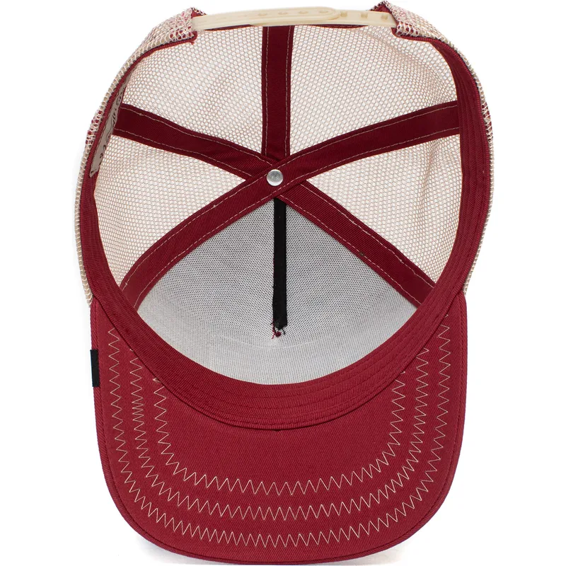 cepur-izliekta-truckeris-sarkans-snapback-goat-the-goat-the-farm-no-goorin-bros